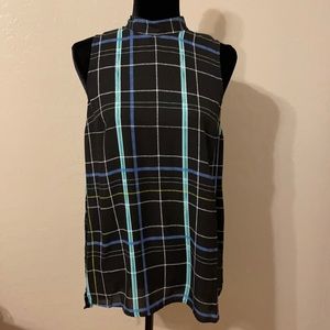 Plaid tunic blouse